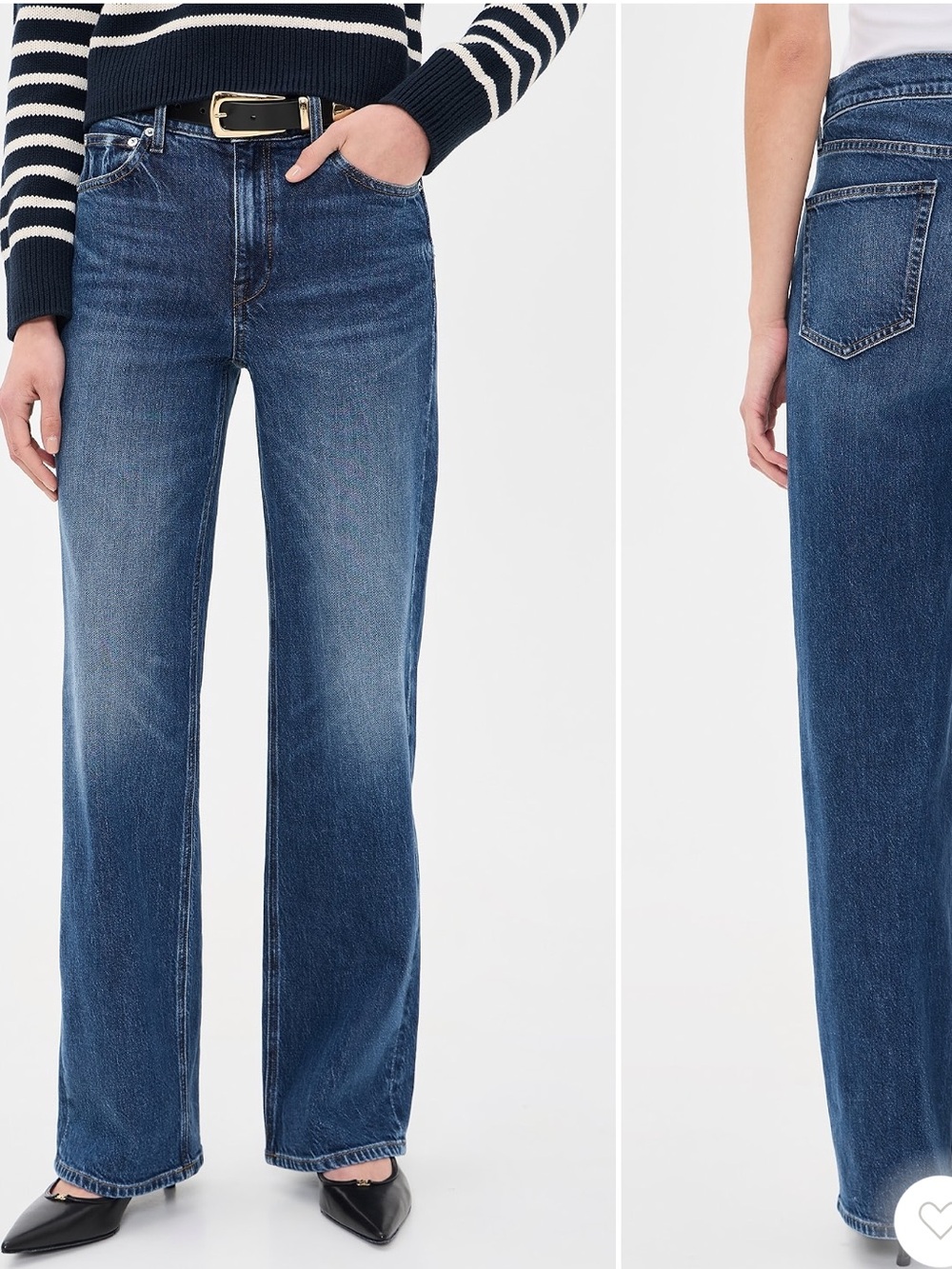 AYR THE SECRET SAUCE COLOR STOKED 29 Denim Relaxed Wide Dark Wash Fall Winter